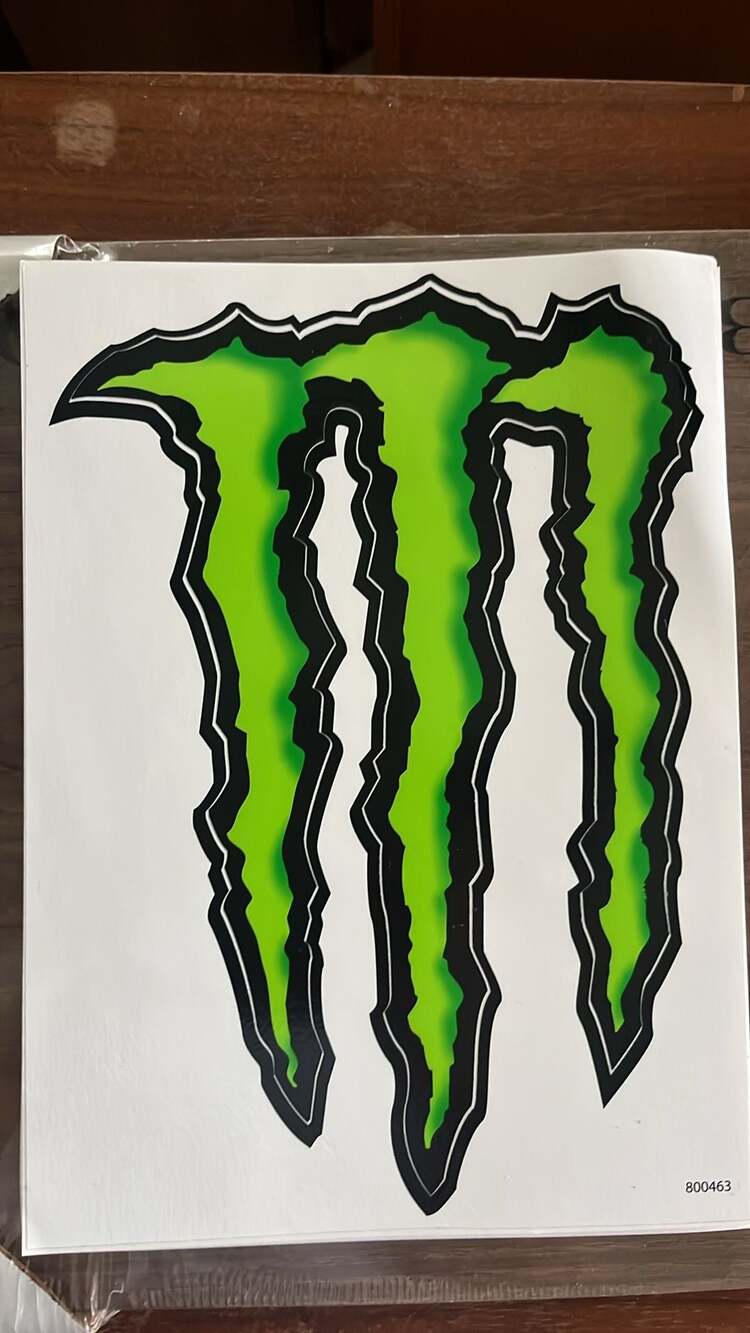 Monster Energy Drink Green Claw Logo 6x8.5 Sticker